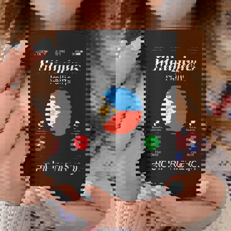 Philippines Is Calling And I Must Go フィリピン国旗シャツ コーヒーマグ 面白い贈り物