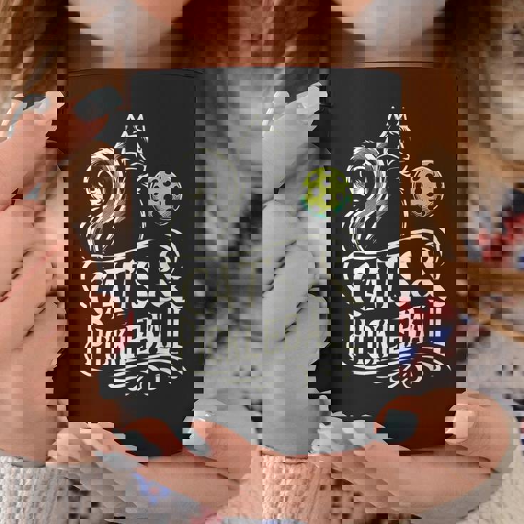 Pickleball Player 猫オーナーピックルボール キティ好きの服 コーヒーマグ 面白い贈り物