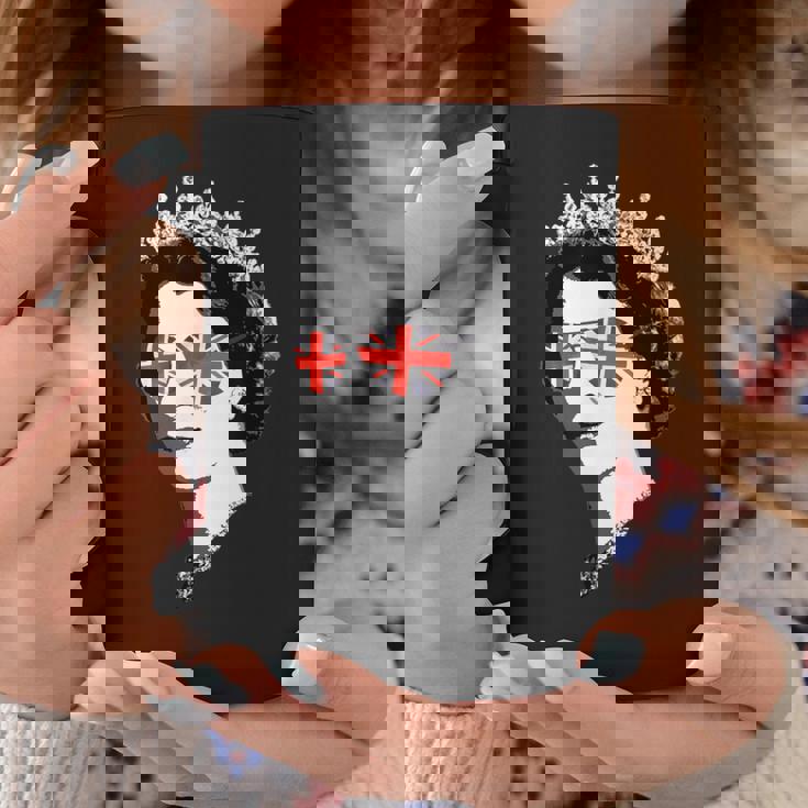 Queen Elizabeth Iiunglasses British Crown エリザベス女王 Meme コーヒーマグ 面白い贈り物