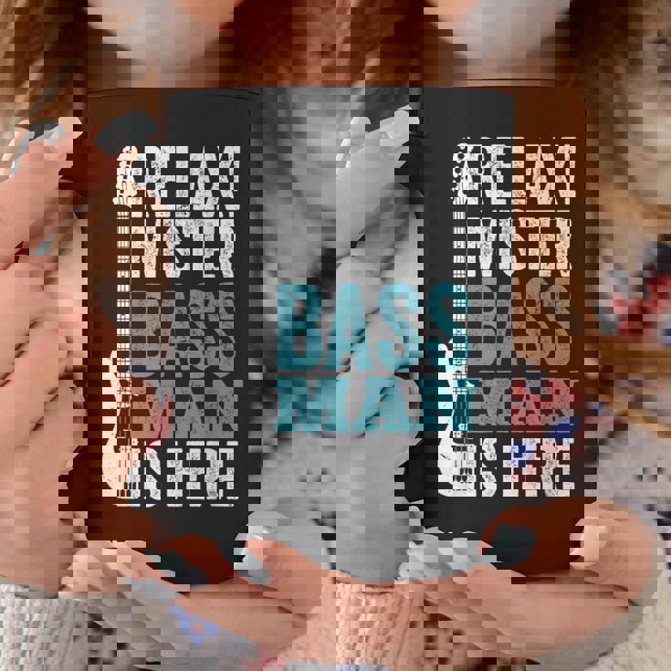 Relax Mister Bass Man Is Here ベースギター 楽器 ベーシスト コーヒーマグ 面白い贈り物