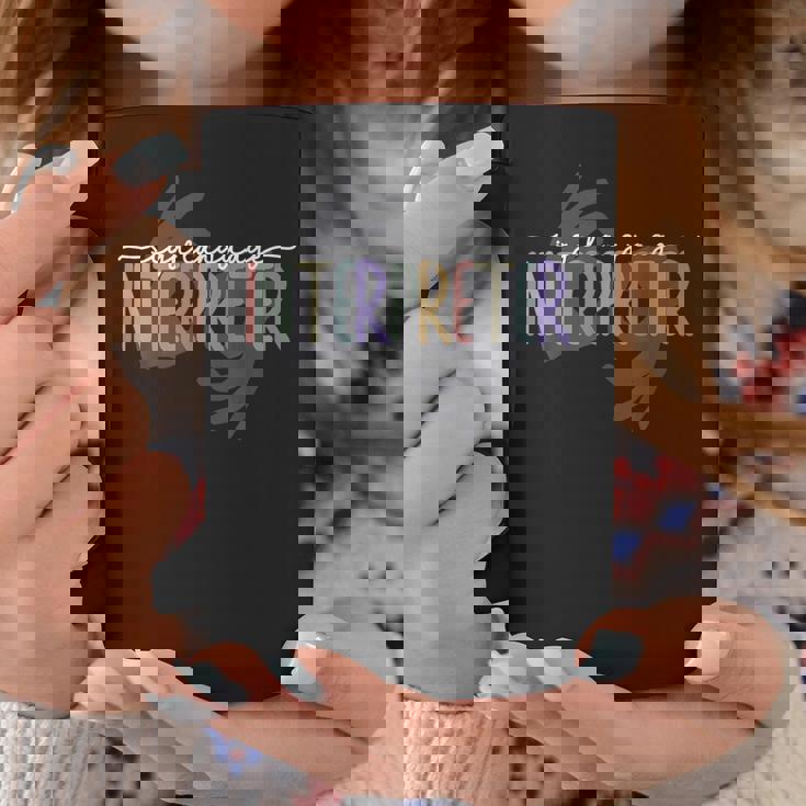 Retro Asl American Sign Language Interpreter Asl Teacher Coffee Mug Unique Gifts