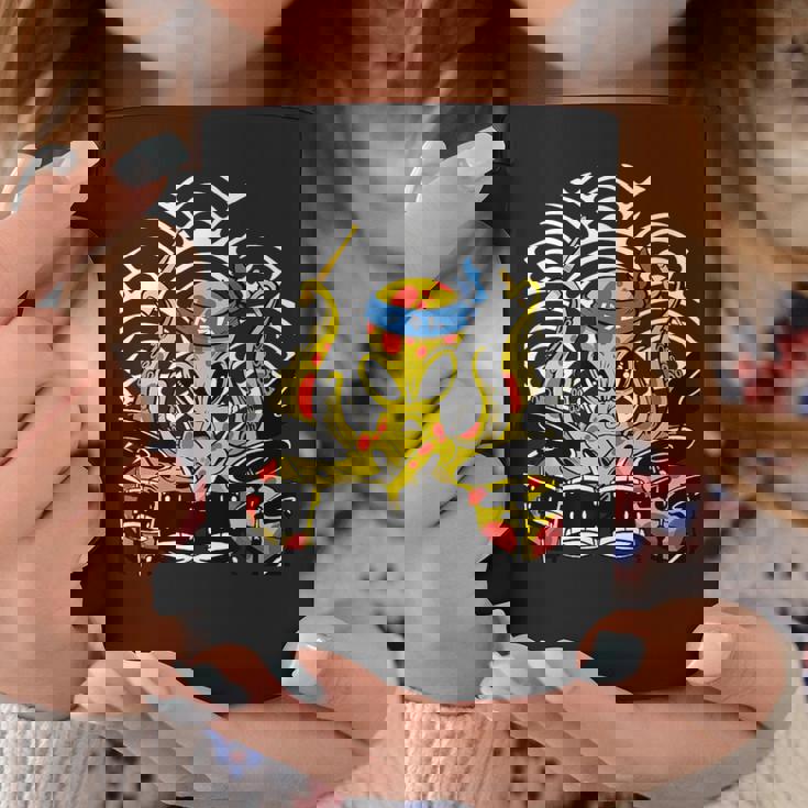 Retro Drumsticks Drummer Drums Hand コーヒーマグ 面白い贈り物