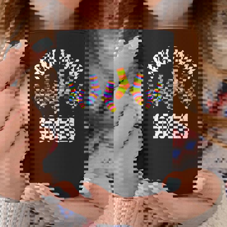 Rock Yourocks Awareness World Downyndrome Day コーヒーマグ 面白い贈り物