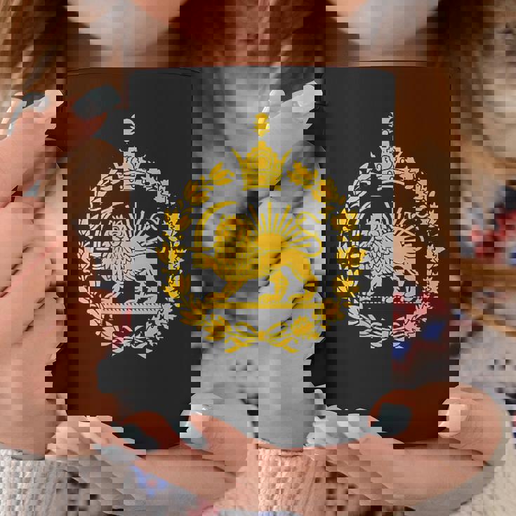 Shir O Khorshid イラン ライオン&サンエンブレム ペルシャ遺産 コーヒーマグ 面白い贈り物