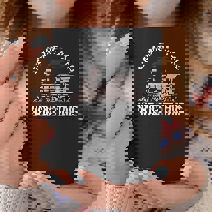 Staming Alongintage Train 機関車 コーヒーマグ 面白い贈り物