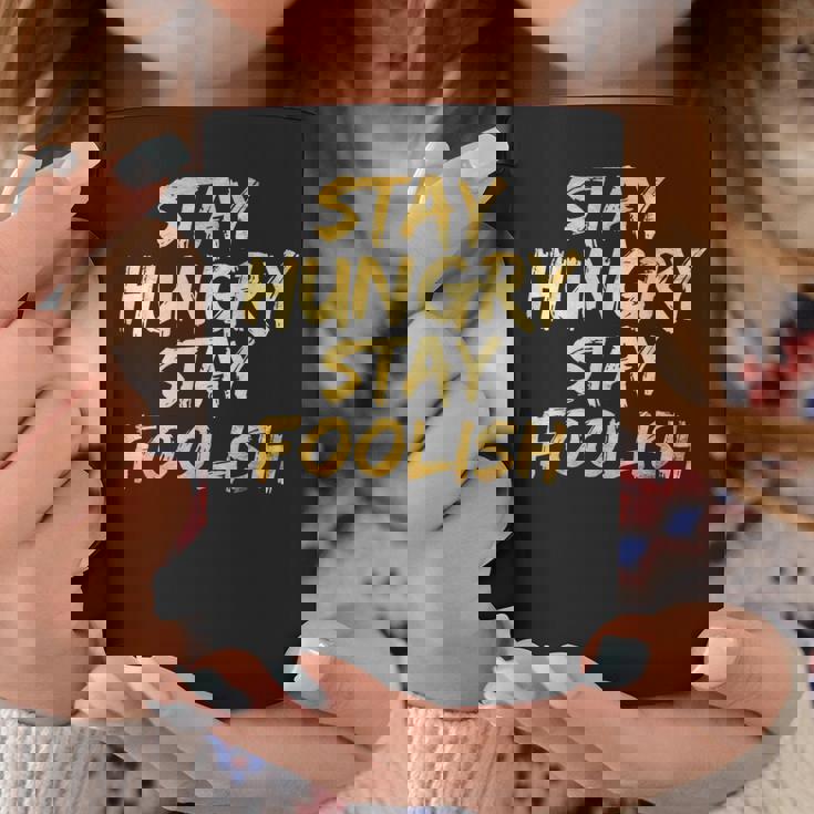 Stay Hungry モチベーショナルステイ フリッシュ インスピレーション コーヒーマグ 面白い贈り物