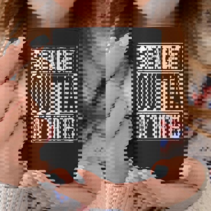 Straight Outta My Thirties コーヒーマグ 面白い贈り物