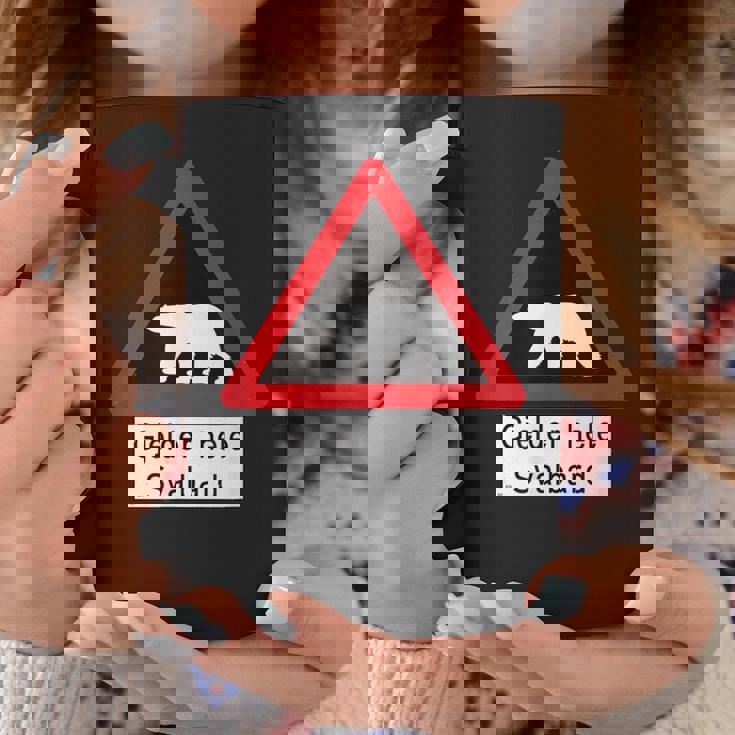 Svalbard ホッキョクグマ サイン コーヒーマグ 面白い贈り物