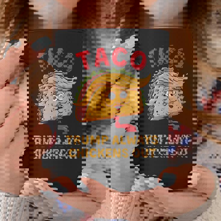 Taco Trump Always Chickens Out アンチトランプニックネーム コーヒーマグ 面白い贈り物