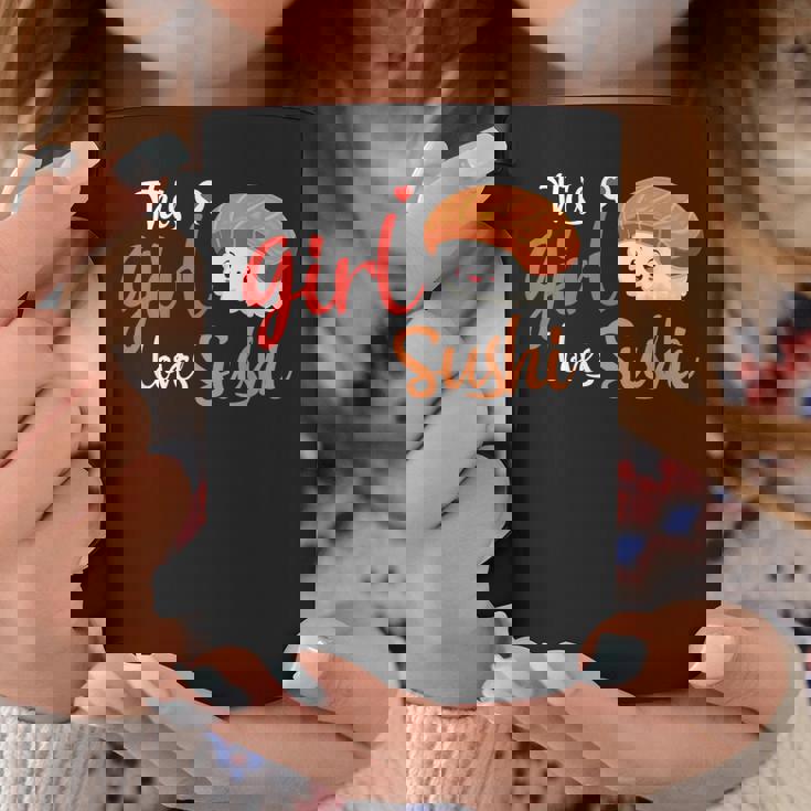 This Girl Lovesushi かわいい フェミニン 食べ物 引用アート コーヒーマグ 面白い贈り物