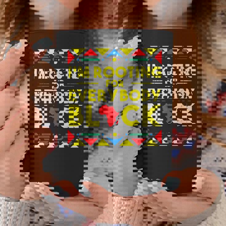 History I'm Rooting For Everybody ブラック アフリカ コーヒーマグ 面白い贈り物