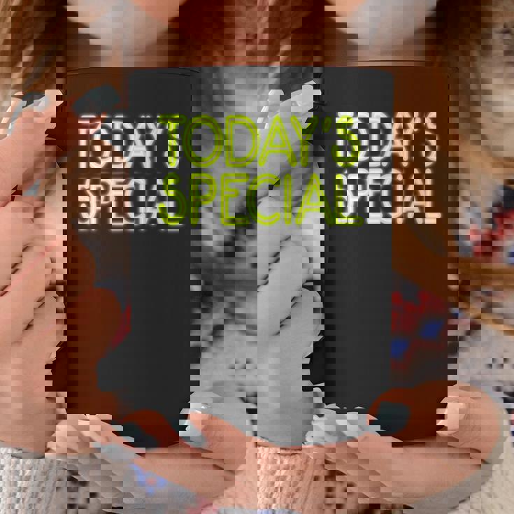 Trendy Neon Greenign Today'special コーヒーマグ 面白い贈り物