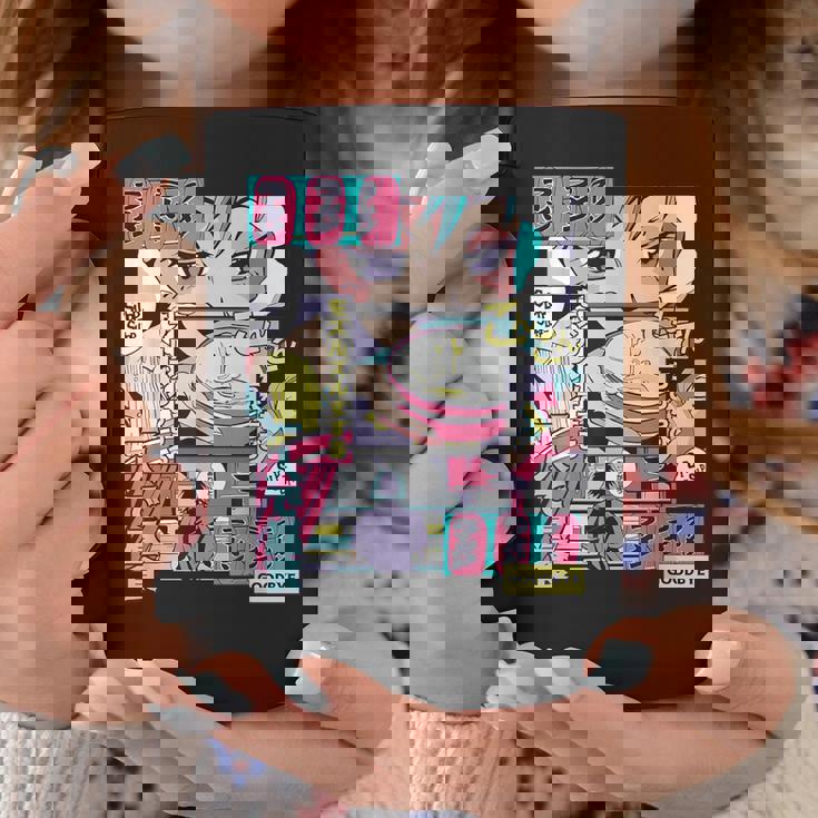 Vaporwave レトロ 90年代 日本アニメ 女の子とラーメン 美学 コーヒーマグ 面白い贈り物