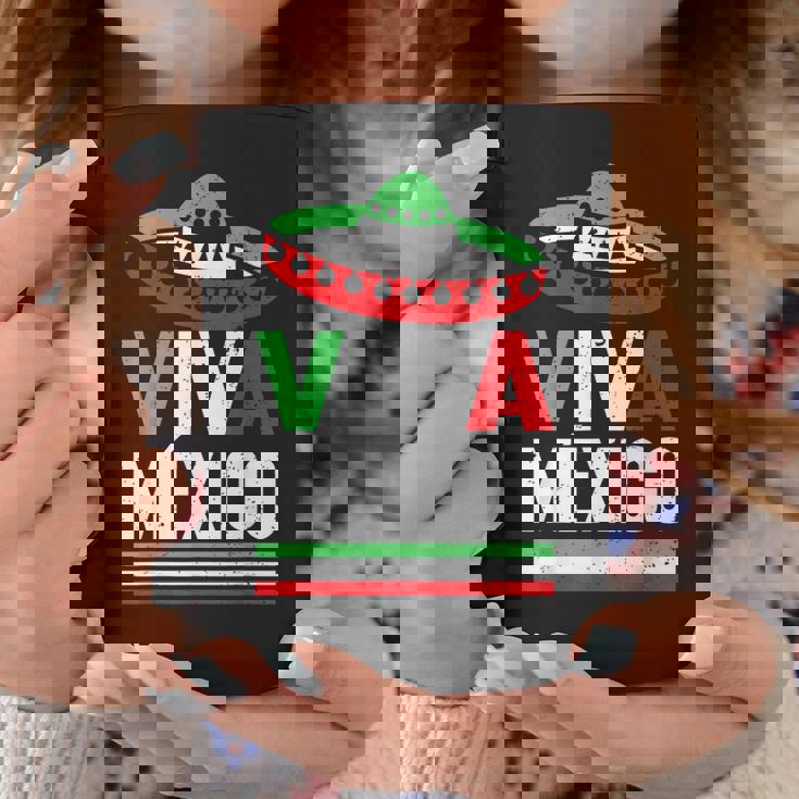 Viva Mexico 帽子デザイン メキシコ国旗カラー メキシコ人向け コーヒーマグ 面白い贈り物