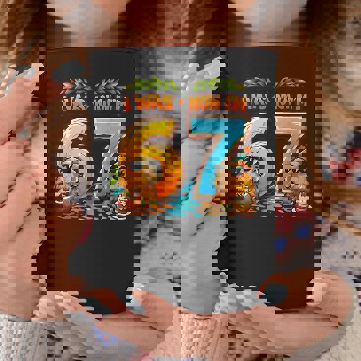 I Was 6 Now I'm 7 Birthday 67 Meme Capybara キッズ 男の子 女の子 コーヒーマグ 面白い贈り物