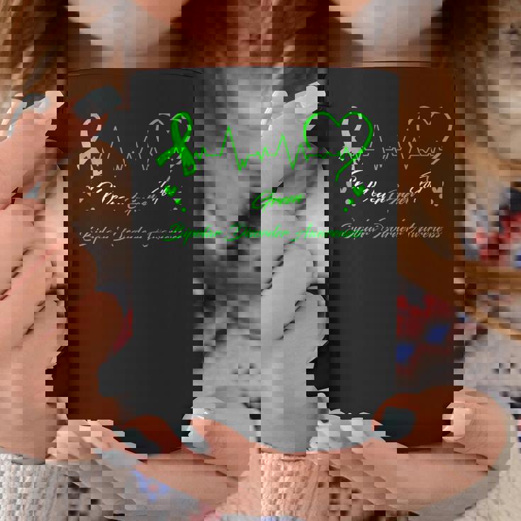 I Wear Green For Bipolar Disprder Awareness コーヒーマグ 面白い贈り物