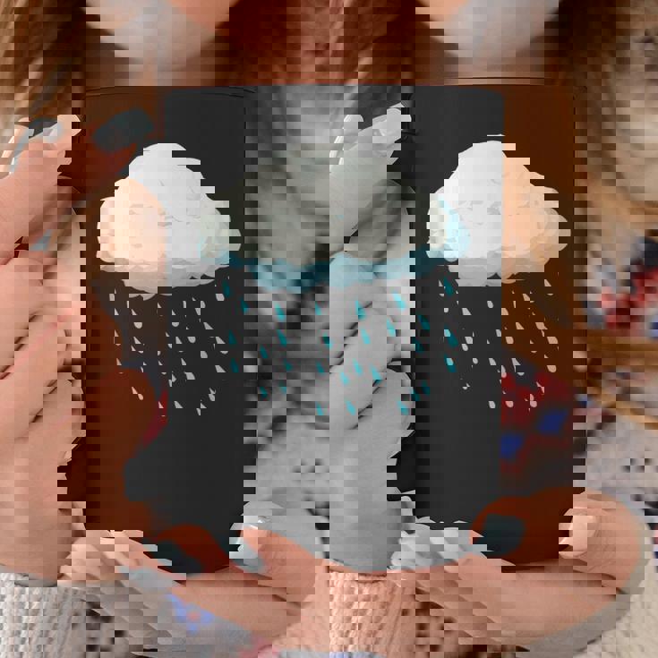 White Clouds Rain Drop Costume Christmas Halloween Coffee Mug Funny Gifts