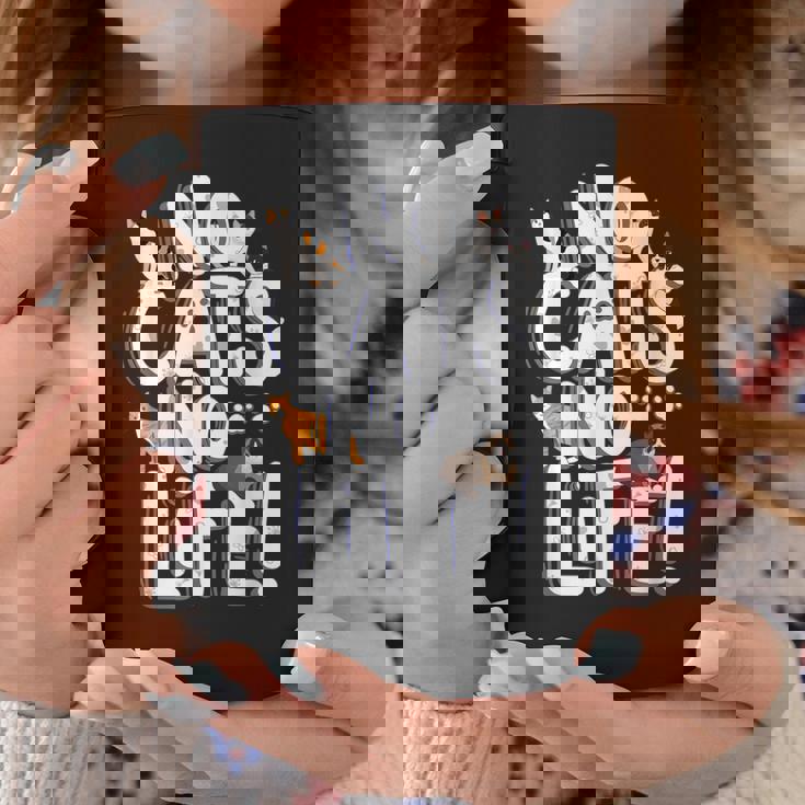 「No Cats No Life」 母の日 バレンタインデー 猫 母 コーヒーマグ 面白い贈り物