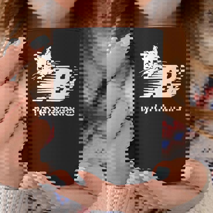 「Nyan Balance」ニャンバランス グラフィック かわいい ねこ コーヒーマグ 面白い贈り物