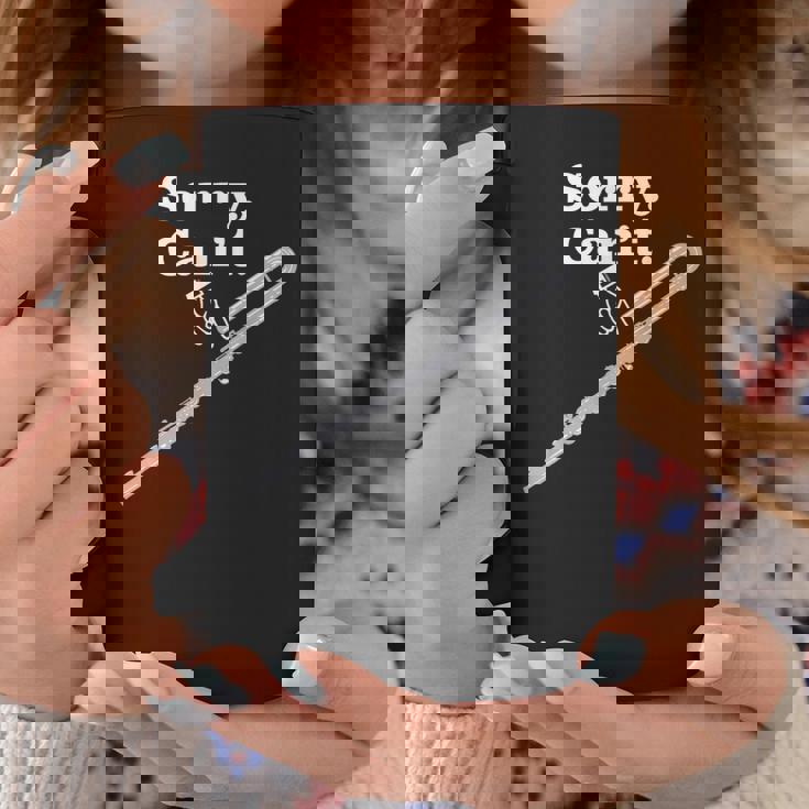 「ごめんなさい。できません。バスフルート」フルート奏者のための面白いバスフルート コーヒーマグ 面白い贈り物