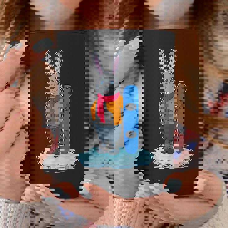 うさぎ スノーボーダー スノーボード スポーツ コーヒーマグ 面白い贈り物
