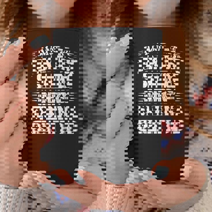 おかしな父の日「I Am Not Lazy I Am Justaving Energy」 コーヒーマグ 面白い贈り物