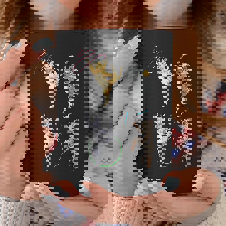 おもしろ新体操猫 コーヒーマグ 面白い贈り物