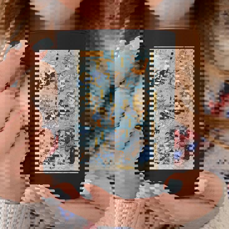 かゑるづくし 擬人化された蛙が 歌川国芳 日本の侍カエル 日本の伝統芸術 浮世絵 ヴィンテージの美学 コーヒーマグ 面白い贈り物