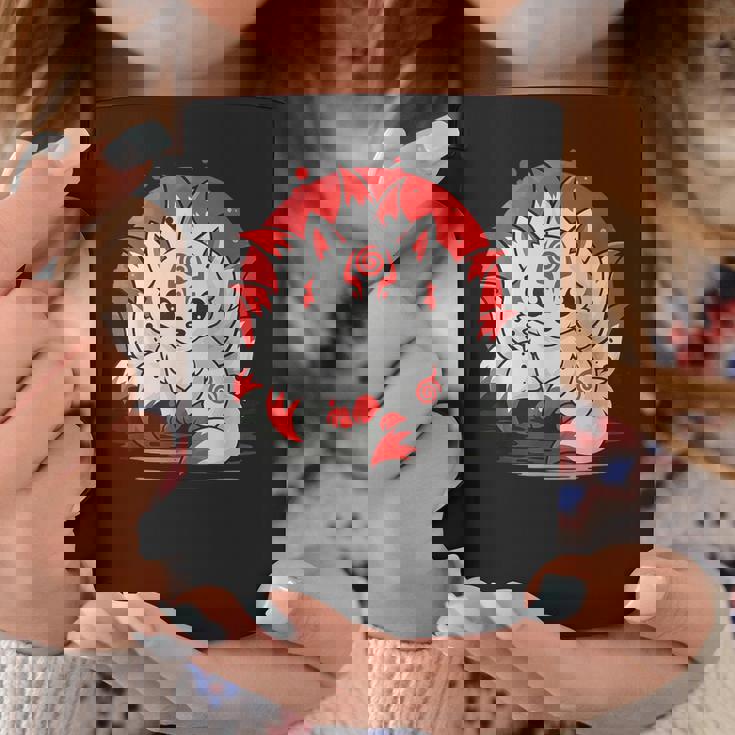 きつね 笑う キツネ 九尾 神話 動物 コーヒーマグ 面白い贈り物