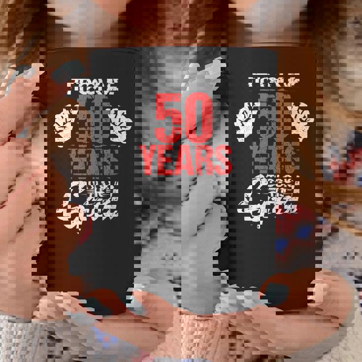この素敵な50歳の誕生日を面白く見せるのに50年かかりました コーヒーマグ 面白い贈り物