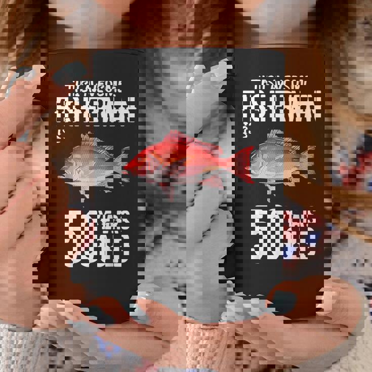 メンズ この金目鯛漁師は50歳50歳の誕生日です コーヒーマグ 面白い贈り物