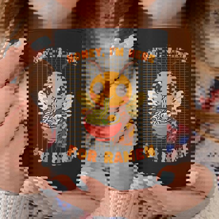 はちみつラーメン好き かわいい 食通アート 蜂 コーヒーマグ 面白い贈り物