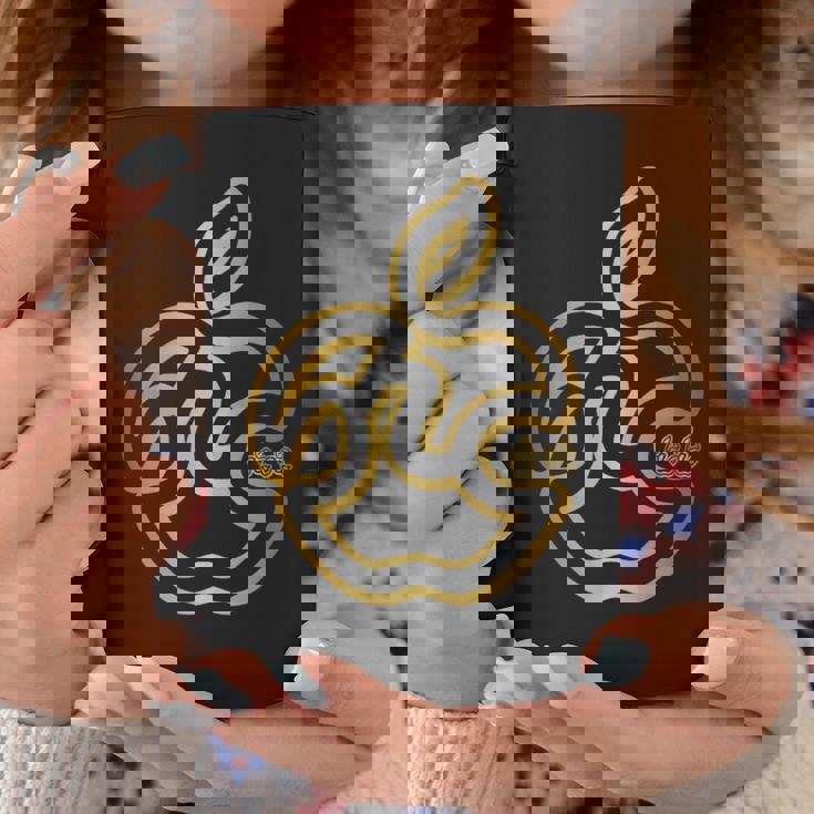 りんご フルーツ ひらがな 隠し文字 タイポグラフィ ユニーク おもしろみ デザイン コーヒーマグ 面白い贈り物