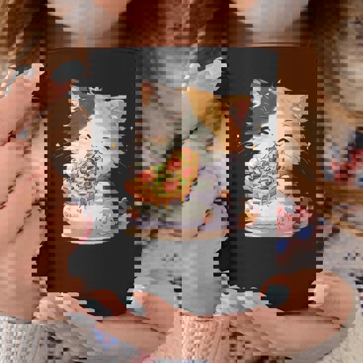 わがまま猫 ピザねこ ラーメン好き かわいい おもしろ マンガ コーヒーマグ 面白い贈り物