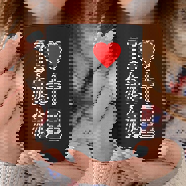 アイラブ・九十九里（千葉県）（I Love ハート）Big 大きな文字【都道府県】ジモtティ お土産 面白い コーヒーマグ 面白い贈り物