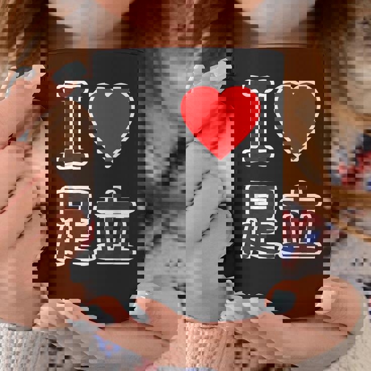 アイラブ・足立（I Love ハート）ビッグ 大きな文字【23区・東京都】ジモティ 地元愛 お土産 面白い コーヒーマグ 面白い贈り物