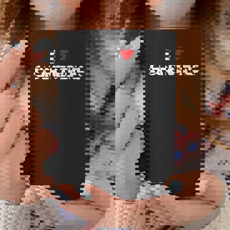 アイ・ハート・カヌー-アイ・ラブ・カヌー コーヒーマグ 面白い贈り物