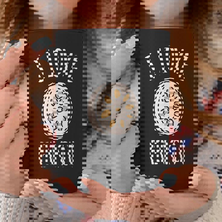 アイ・ラブ・レンコン コーヒーマグ 面白い贈り物