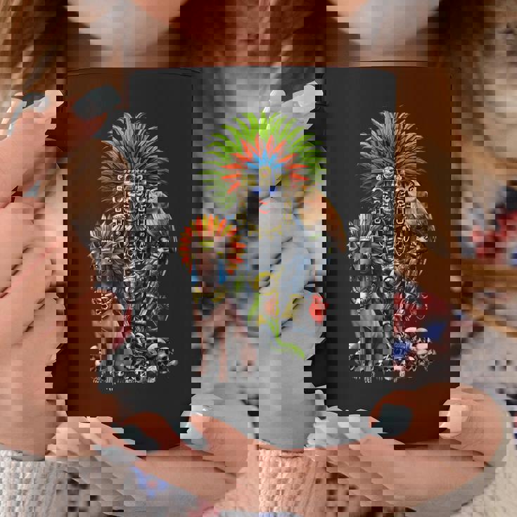 アステカの神ミクトランテクトリ古代マヤの神話の神々 コーヒーマグ 面白い贈り物