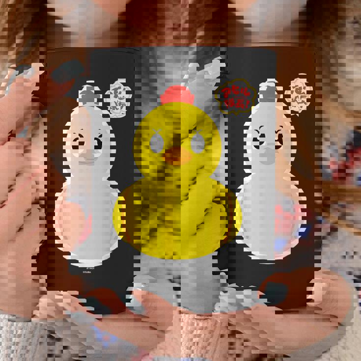 アヒル隊長ビッグプリント（正面） コーヒーマグ 面白い贈り物