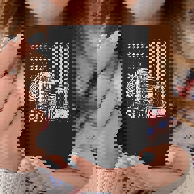 アメリカントラック フラッグusaアメリカトラッカー コーヒーマグ 面白い贈り物