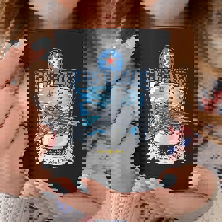 アメリカ空軍の航空機戦闘機f15イーグルのプレゼント コーヒーマグ 面白い贈り物