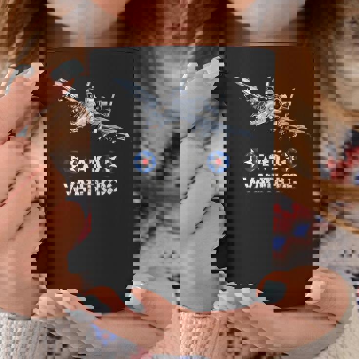 アメリカ軍の戦闘爆撃機a10 イボイノシシ 長袖tシャツ コーヒーマグ 面白い贈り物