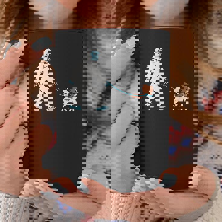 イエティウォーキングパピヨンクリプトゾロジー犬 コーヒーマグ 面白い贈り物