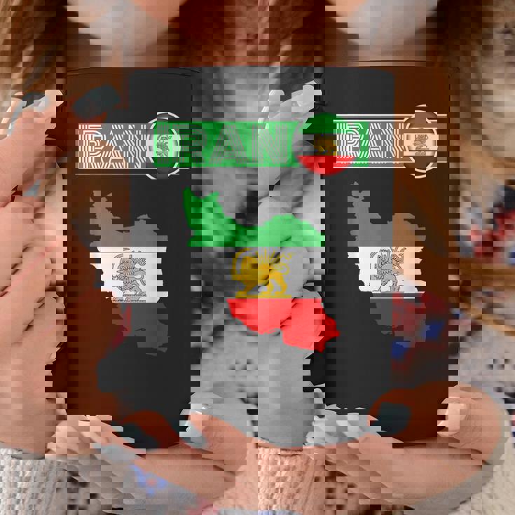 イランライオン太陽旗、イラン地図、イラン、イランの旗、イランの旗。 コーヒーマグ 面白い贈り物