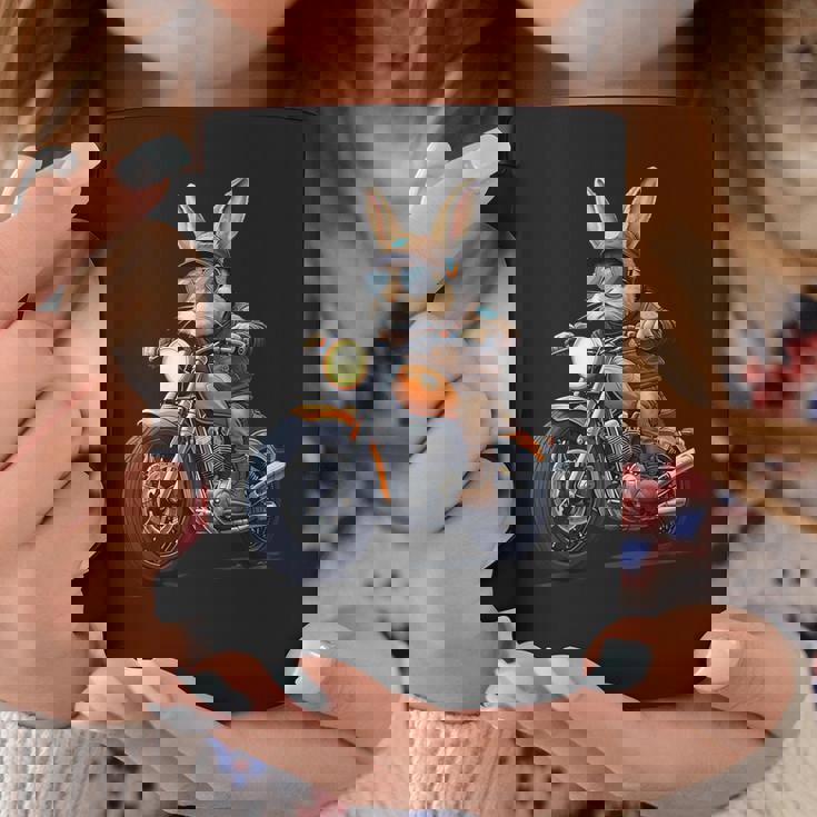 イースターデー バイク バニー ウサギ ヴィンテージ オートバイ 男の子 コーヒーマグ 面白い贈り物