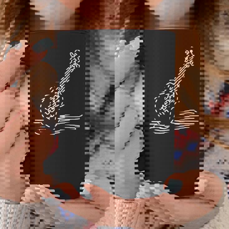 ウクレレ ラインアート ミュージシャン向け ウクレレ コーヒーマグ 面白い贈り物