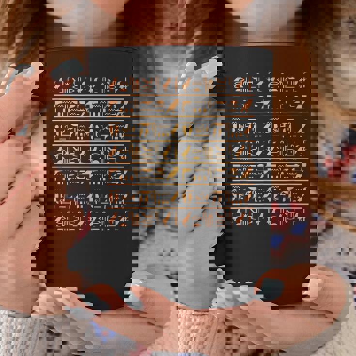 エジプトパターン ホルスの目 ヒエログリフ ファラオ アヌビス アンク コーヒーマグ 面白い贈り物