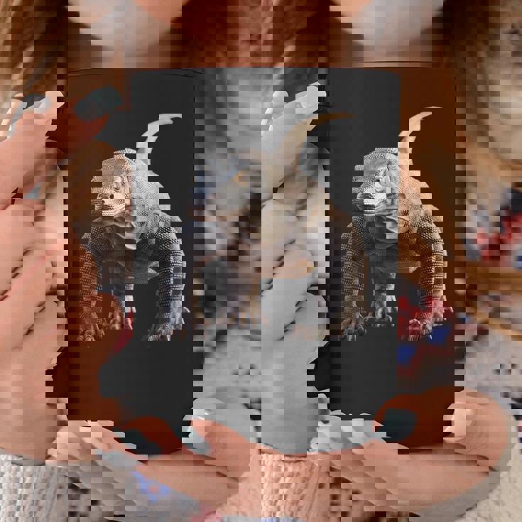 オオトカゲ 爬虫類 コモドドラゴン バンドドラゴン トカゲドラゴン コーヒーマグ 面白い贈り物