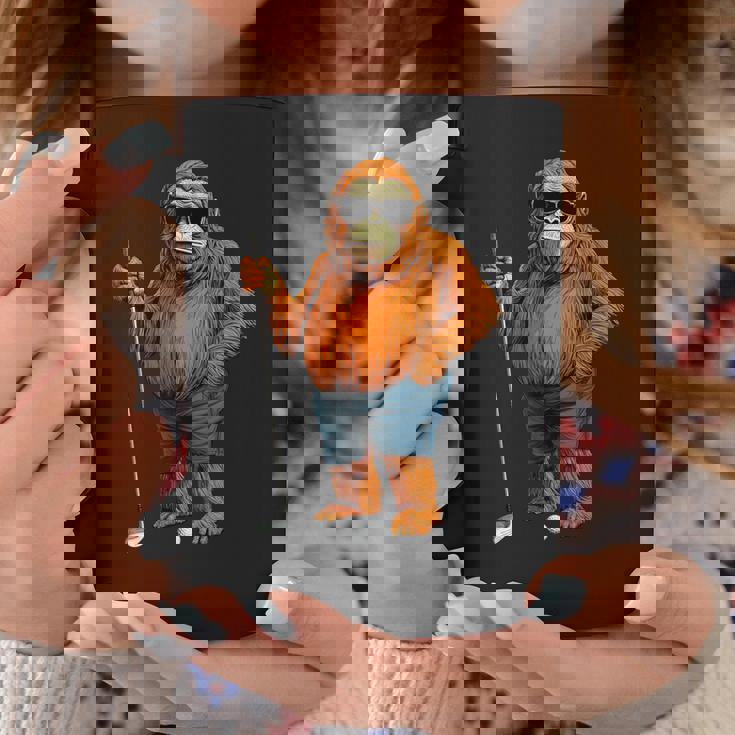 オランウータンゴルファー コーヒーマグ 面白い贈り物